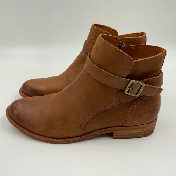 Kork-Ease Viki Women's Tan Leather Ankle Booties. Size 8. - Picture 3 of 10